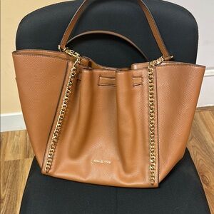 Michael Kors Tan Leather Tote Bag